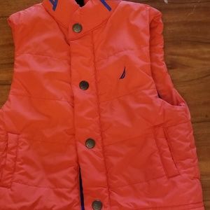 Nautica Orange Puff Vest 12 months